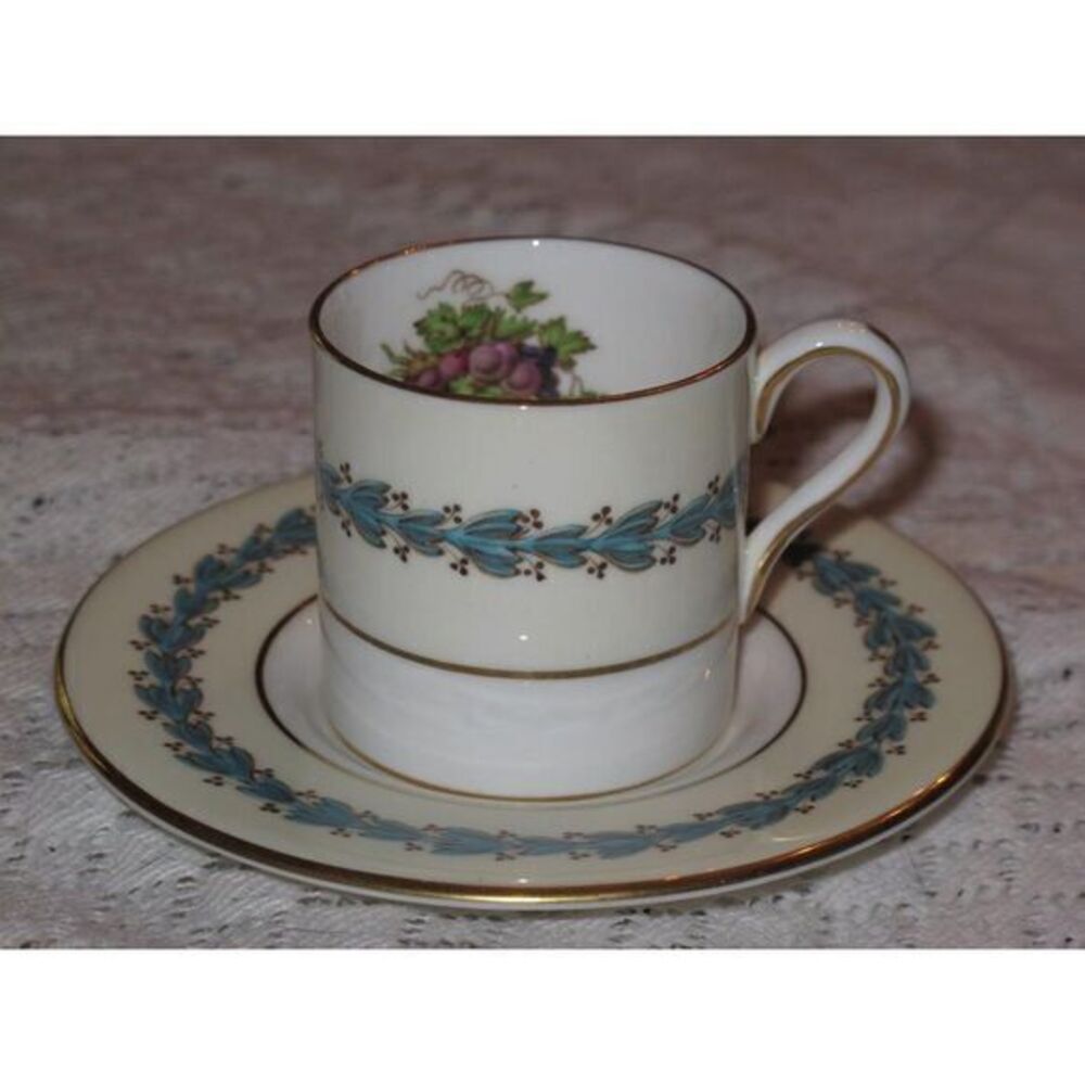 Wedgwood Appledore Demitasse Coffee Cup & Saucer‎ Set (s) W3257 Brown Urn Mark